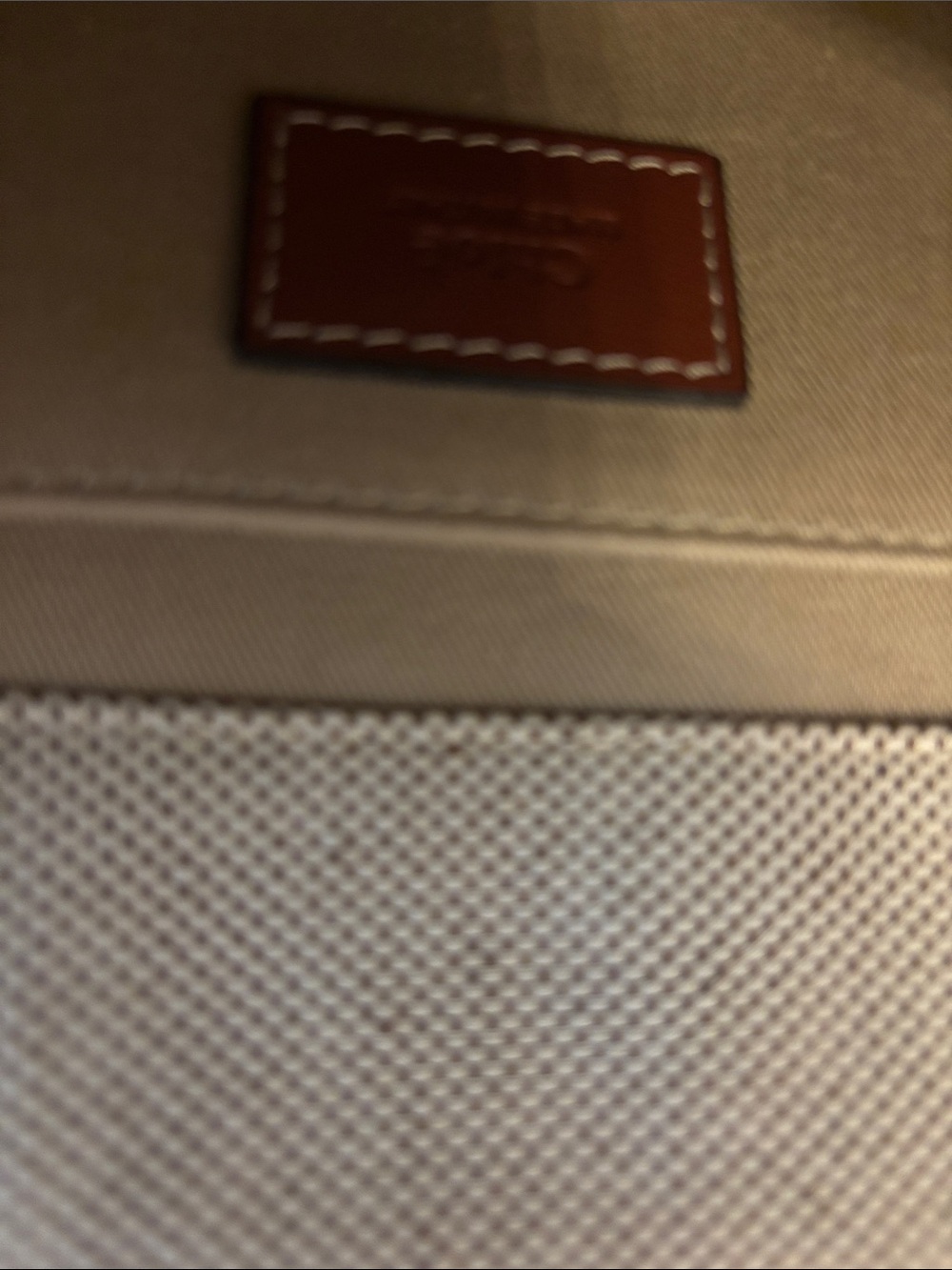 Chloé Beige Canvas Tote with Brown Leather Trim and Cream Logo Straps - Picture 4 of 9